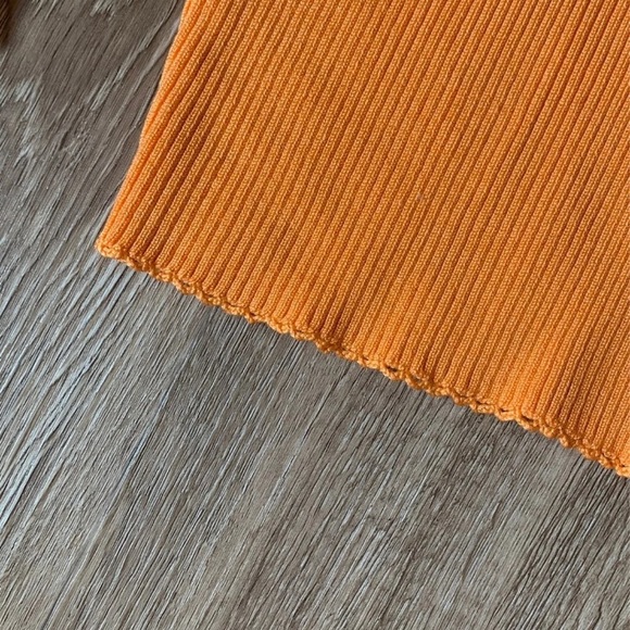 90s Vintage Silk Ribbed Cropped Cardigan - Picture 6 of 11